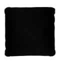Coco Piped Velvet Cushions - Black ( White Trim )-abc