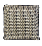 Coco Piped Cushions - Black & Gold Tweed-abc