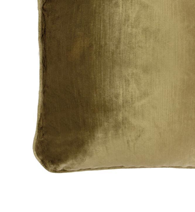 Coco Piped Velvet Cushions - Vintage Gold-abc