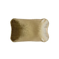 Coco Piped Velvet Lumbar Cushions - Vintage Gold-abc