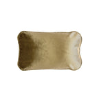 Coco Piped Velvet Lumbar Cushions - Vintage Gold-abc