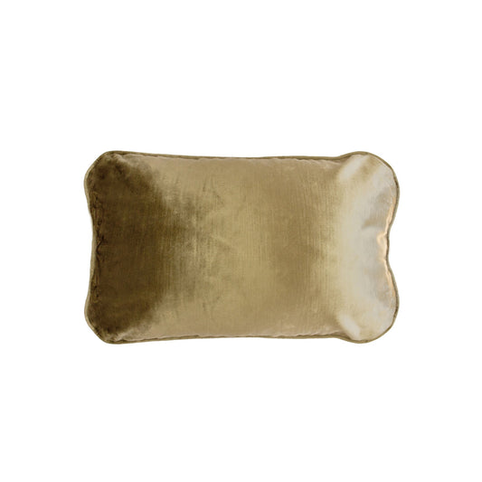 Coco Piped Velvet Lumbar Cushions - Vintage Gold-abc