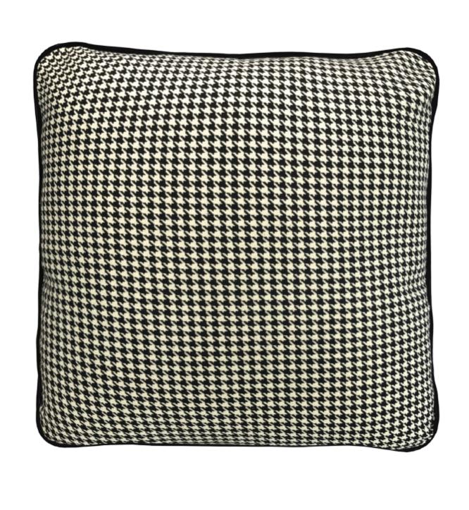 Coco Piped Cushions - Houndstooth-abc