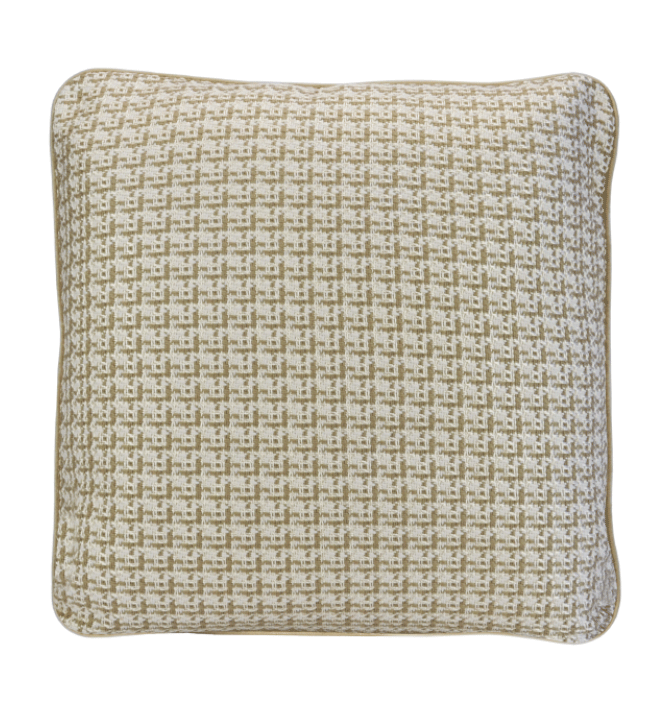 Coco Piped Cushions - Ivory Tweed-abc
