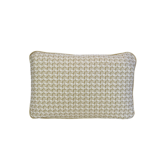 Coco Piped Lumbar Cushions - Ivory Tweed-abc