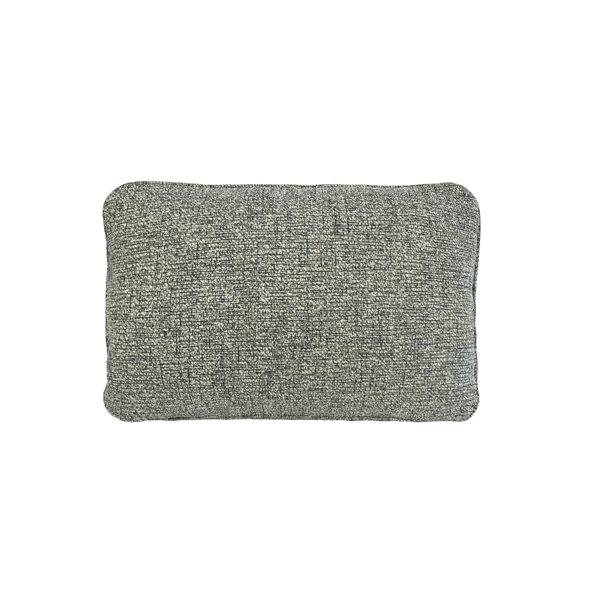 Coco Piped Lumbar Cushions - Textured Grey-abc