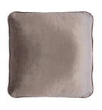 Coco Piped Velvet Cushions - Vintage Pebble-abc