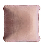 Coco Piped Velvet Cushions - Vintage Rose-abc