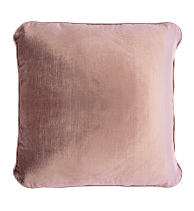 Coco Piped Velvet Cushions - Vintage Rose-abc
