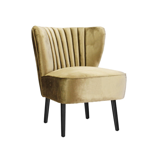 Vintage Gold Slipper Chair-abc