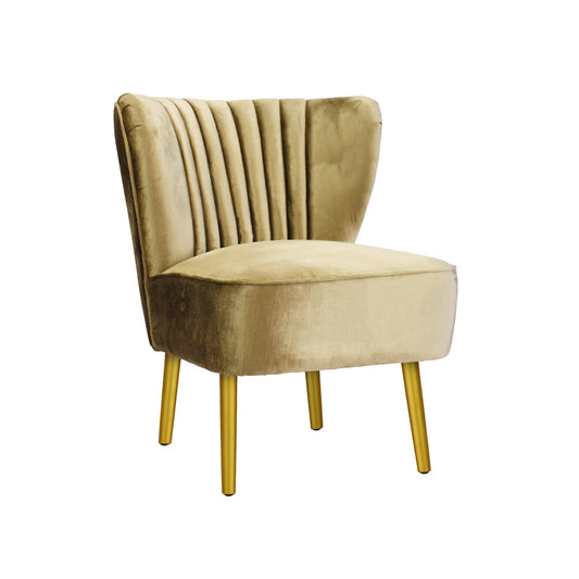 Vintage Gold Slipper Chair-abc