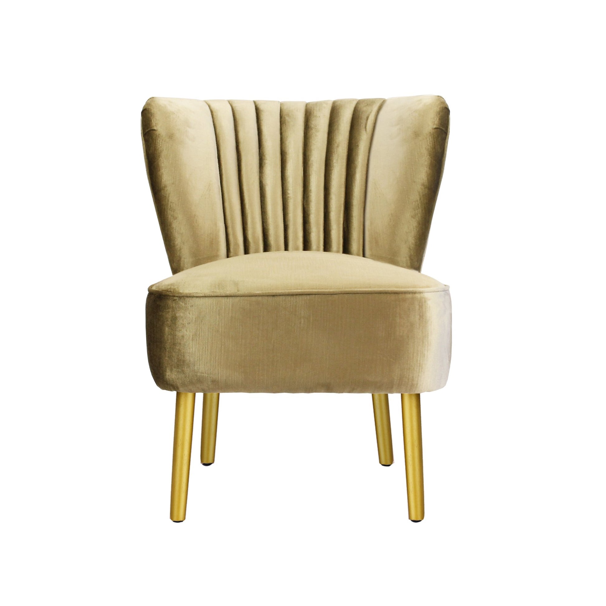 Vintage Gold Slipper Chair-abc