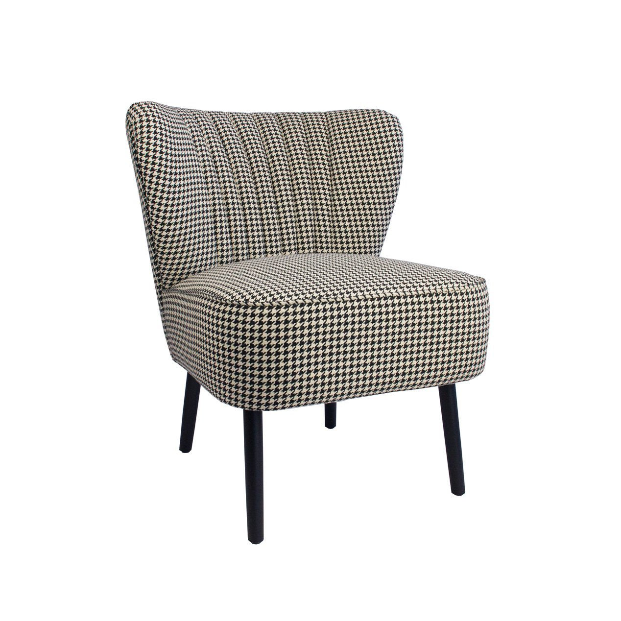 Houndstooth Slipper Chair-abc