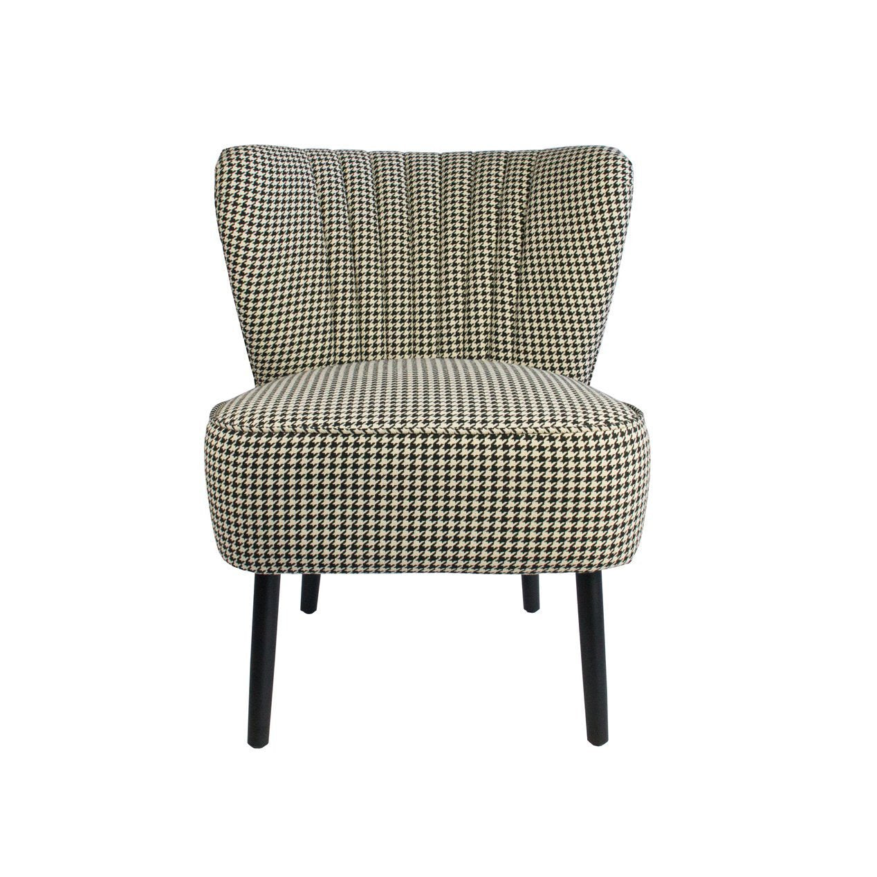 Houndstooth Slipper Chair-abc