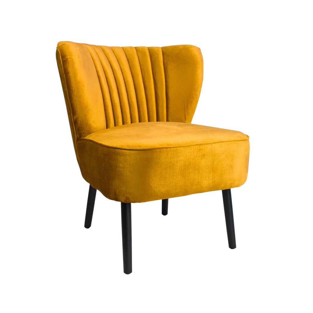 Vintage Marigold Slipper Chair-abc
