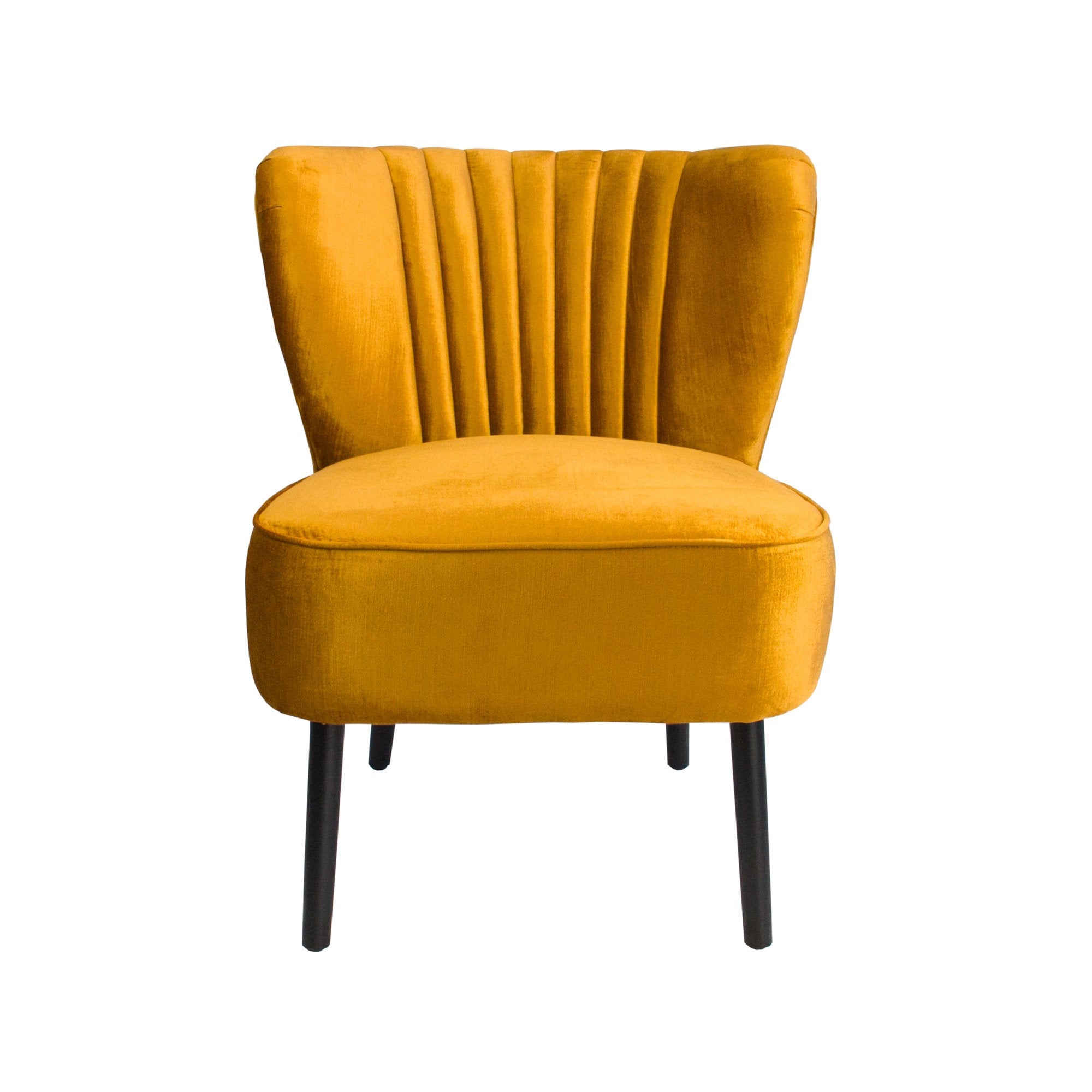 Vintage Marigold Slipper Chair-abc