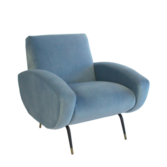 Kennedy Armchair - Dusk Blue-abc