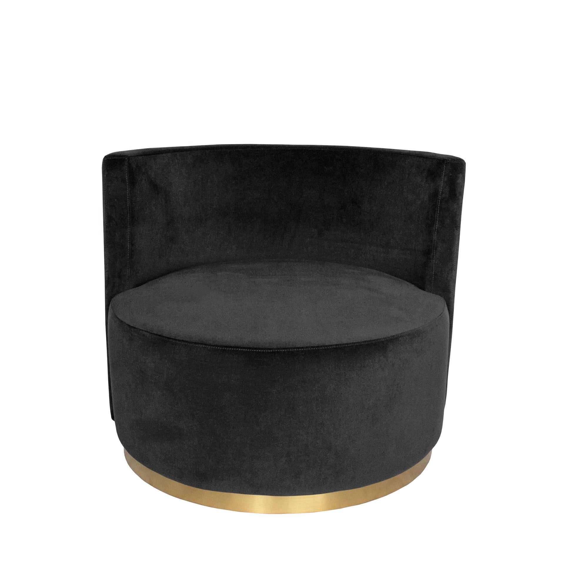 Milan Love Seat - Black-abc
