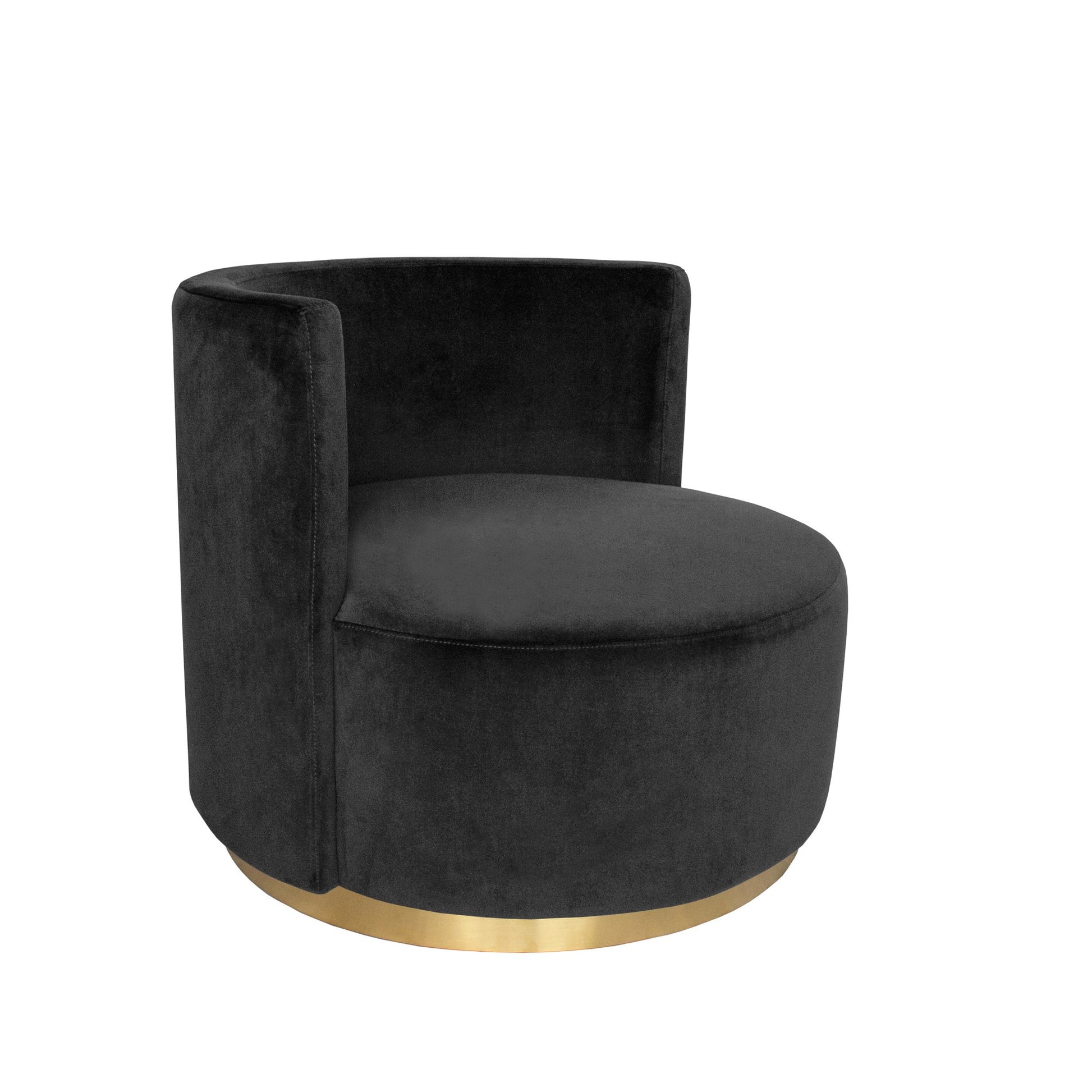 Milan Love Seat - Black-abc