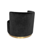 Milan Love Seat - Black-abc
