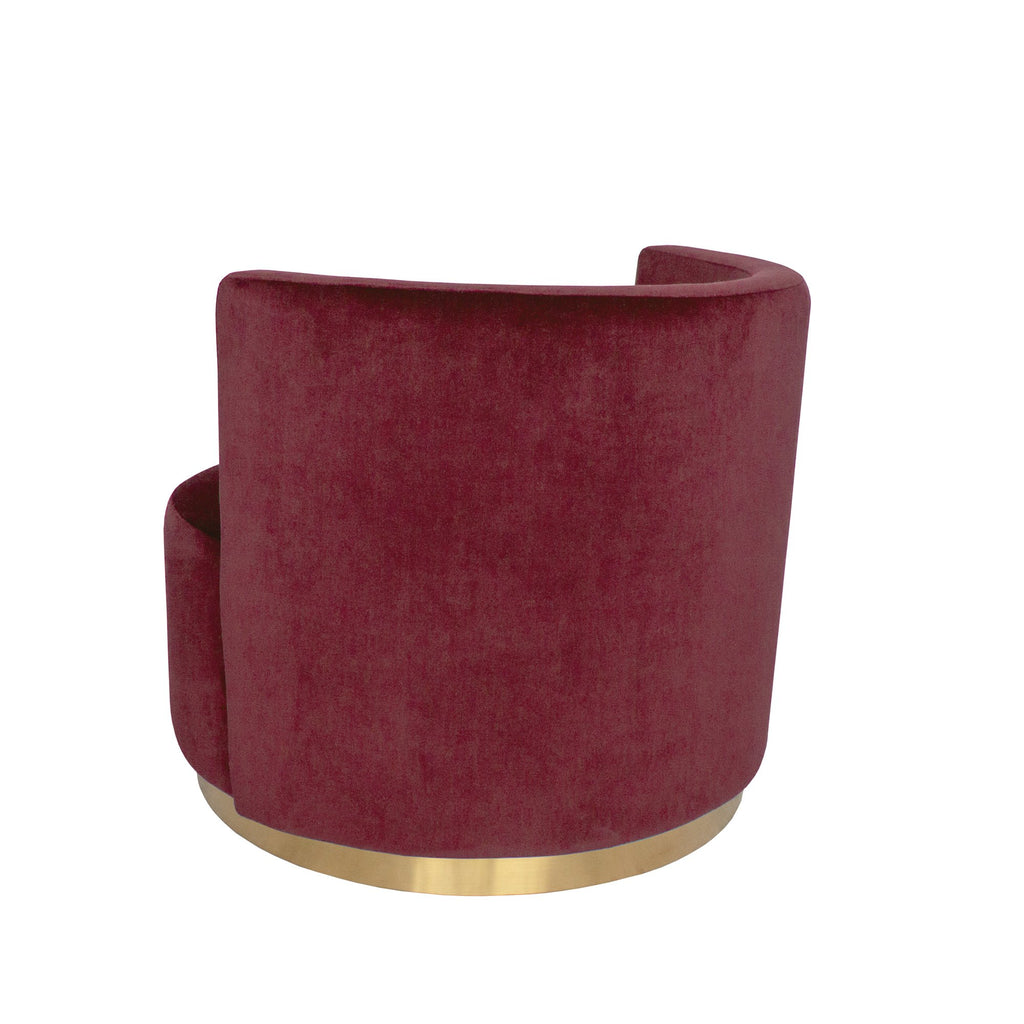 Milan Love Seat - Marsala-abc