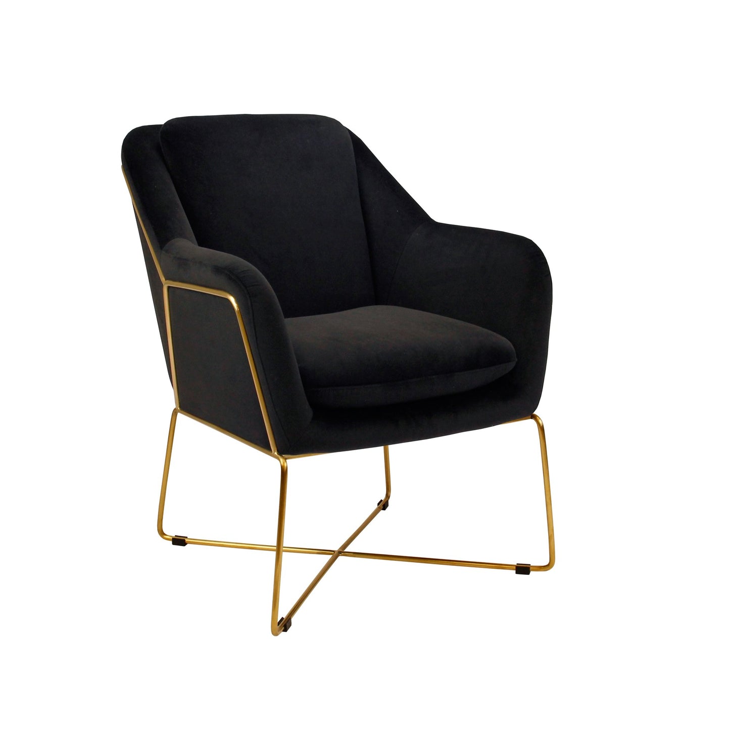 Milan Armchair - Black-abc