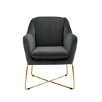 Milan Armchair - Charcoal-abc