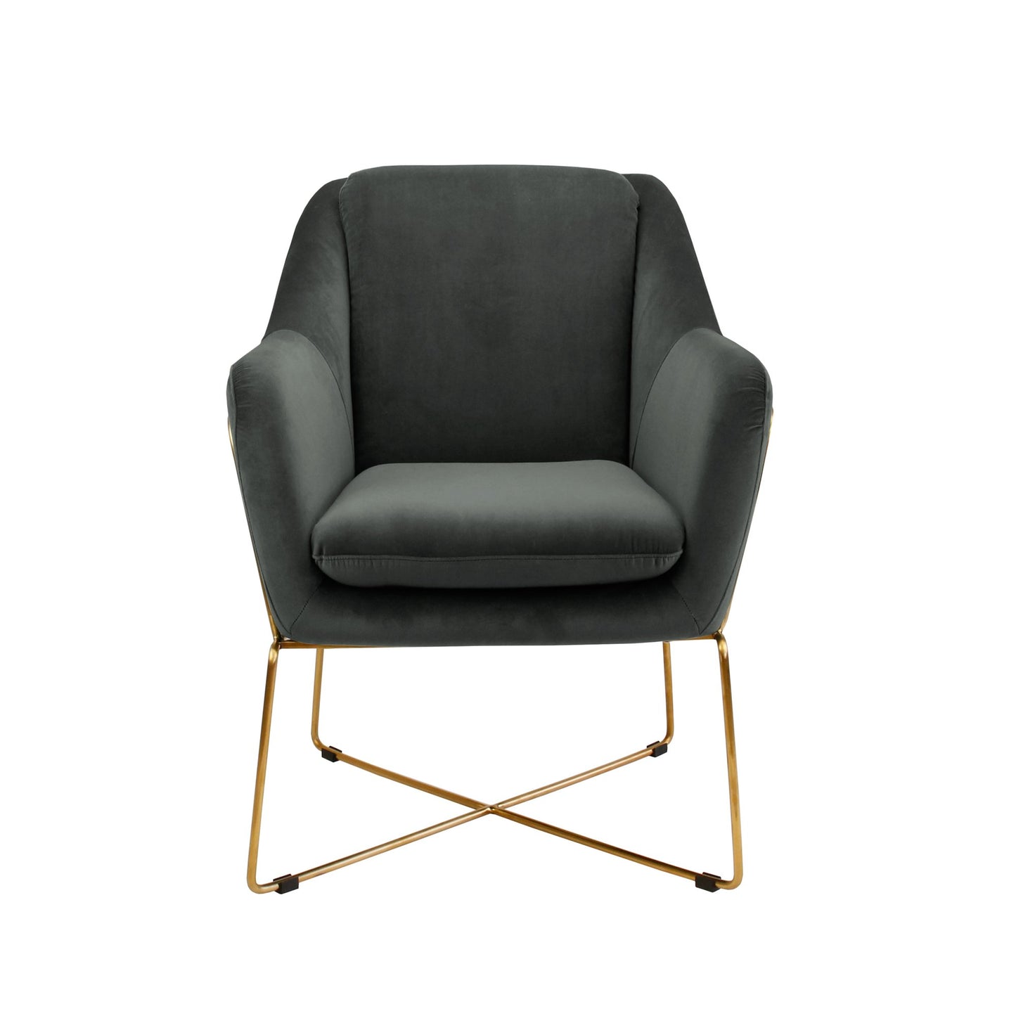 Milan Armchair - Charcoal-abc