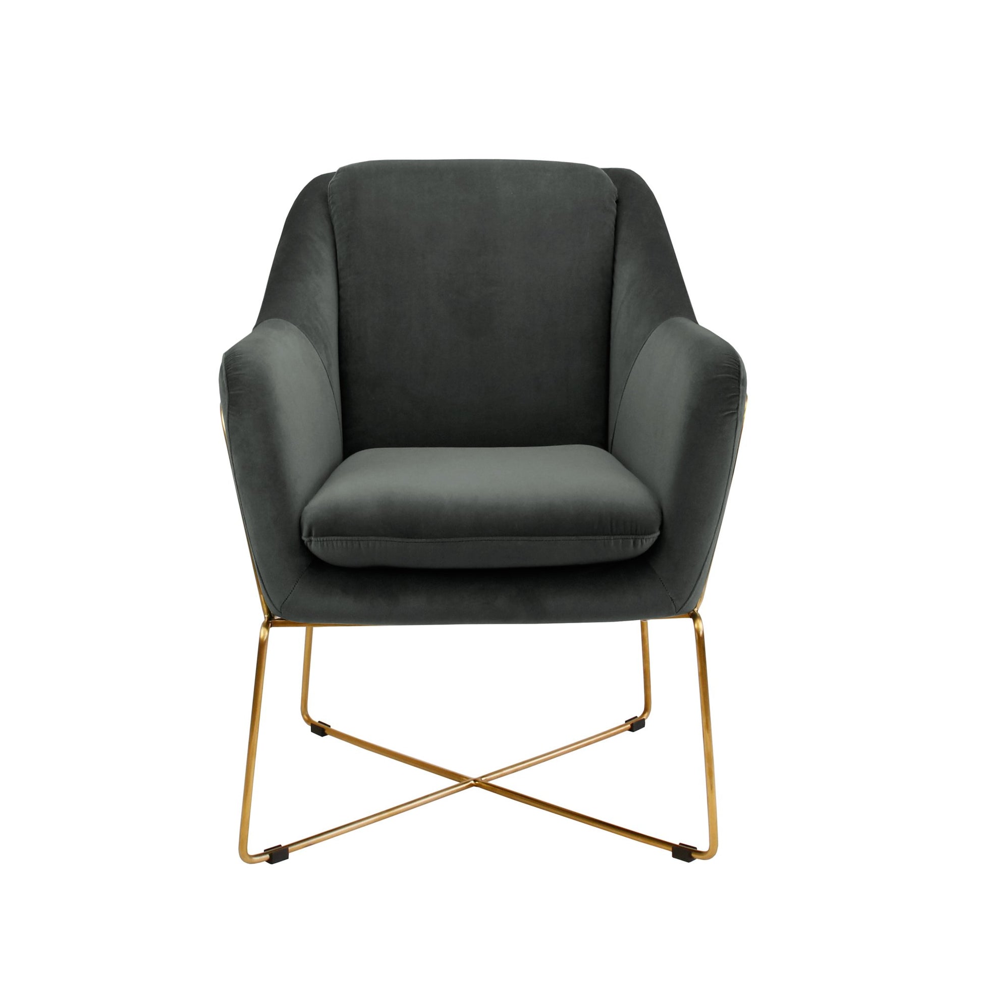 Milan Armchair - Charcoal-abc