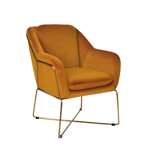 Milan Armchair - Dark Amber-abc