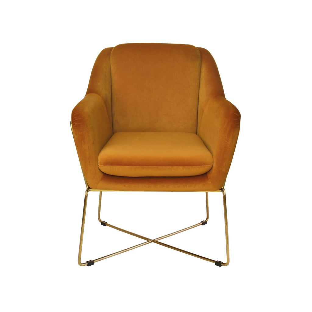 Milan Armchair - Dark Amber-abc