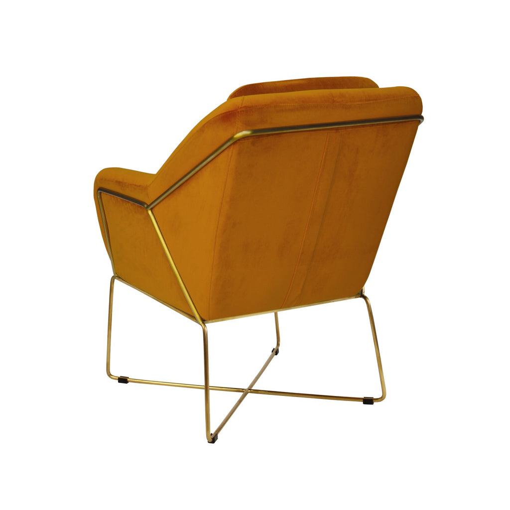 Milan Armchair - Dark Amber-abc