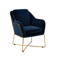 Milan Armchair - Navy-abc