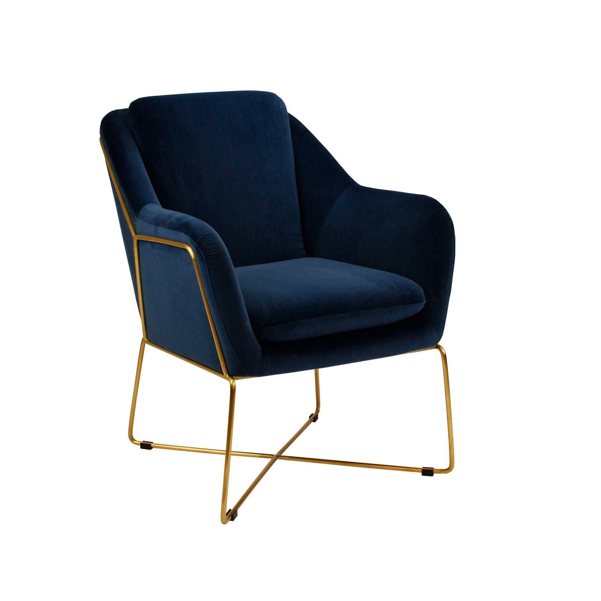 Milan Armchair - Navy-abc