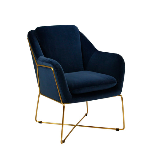 Milan Armchair - Navy-abc