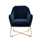 Milan Armchair - Navy-abc