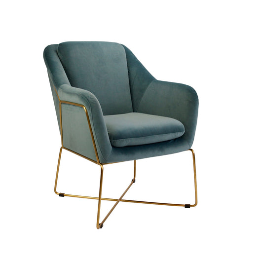 Milan Armchair - Steel Blue-abc