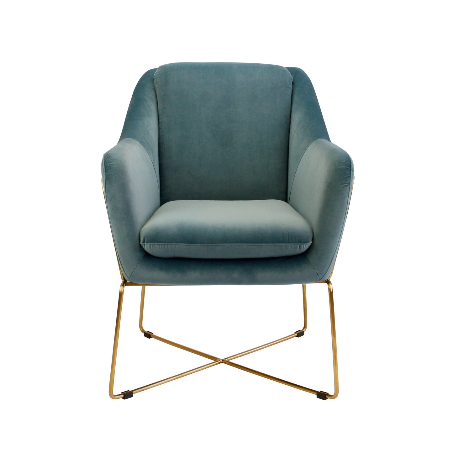 Milan Armchair - Steel Blue-abc