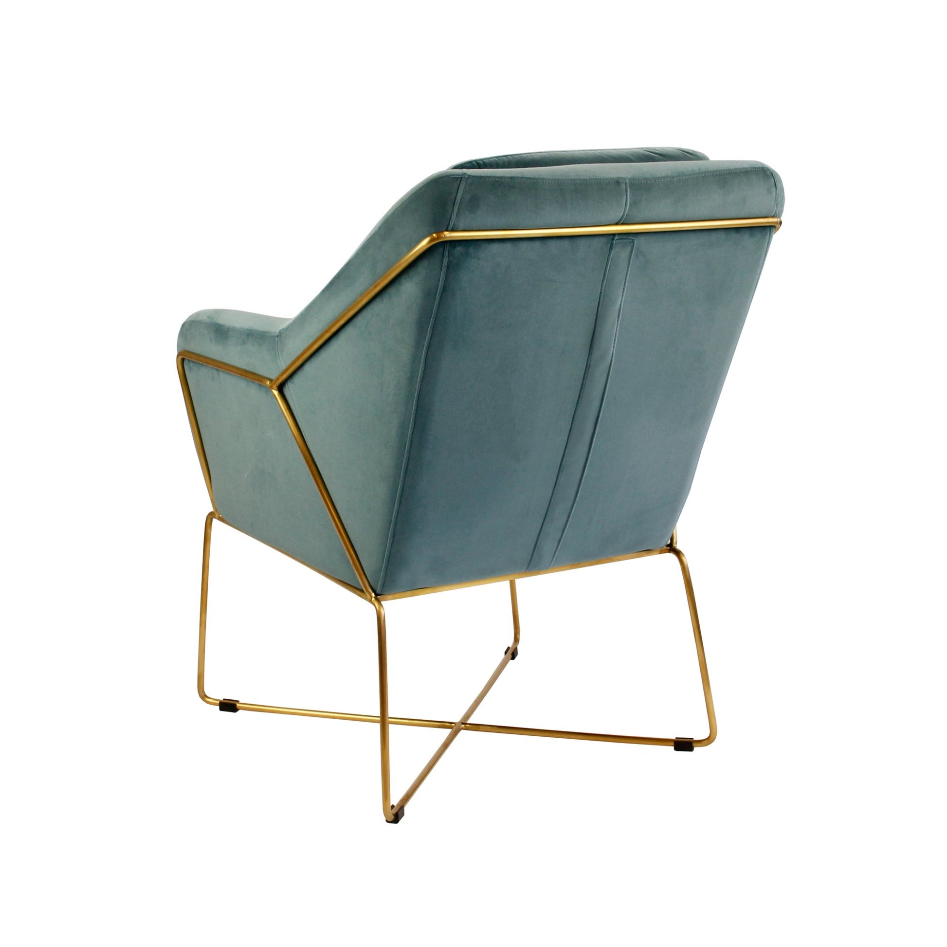 Milan Armchair - Steel Blue-abc