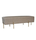 Coco Quilted Ottoman - Black & Gold Tweed-abc