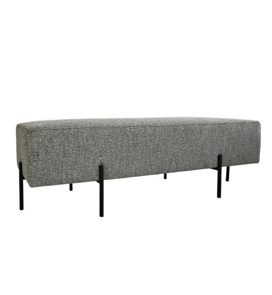 Coco Quilted Ottoman - Textured Grey-abc