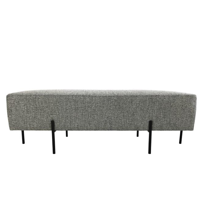 Coco Quilted Ottoman - Textured Grey-abc