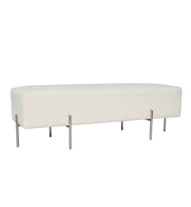 Coco Quilted Ottoman - Textured Pearl-abc