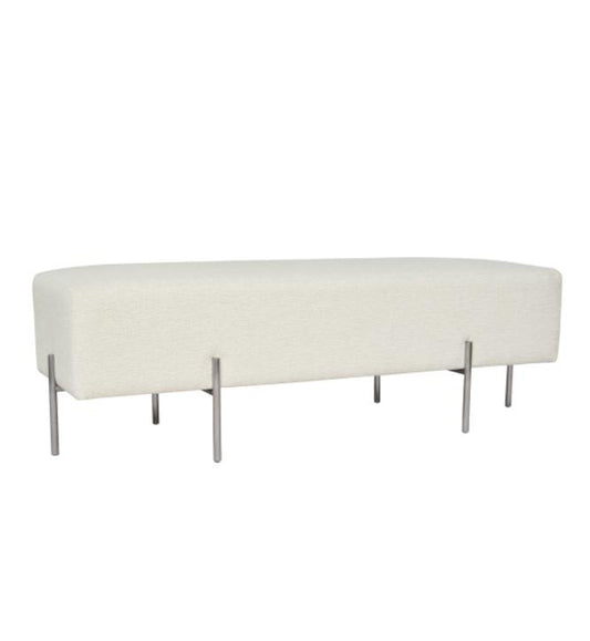 Coco Quilted Ottoman - Textured Pearl-abc