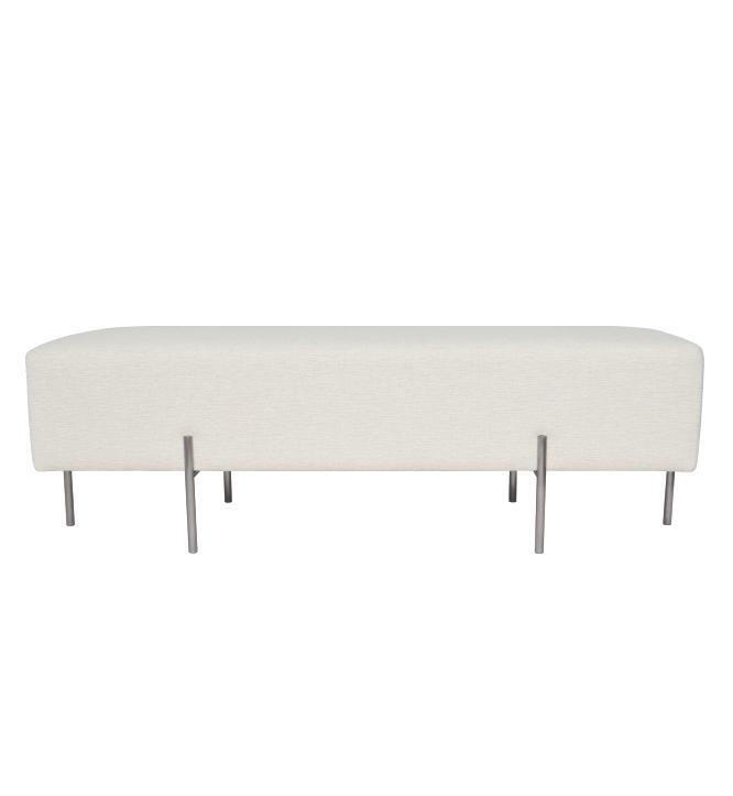 Coco Quilted Ottoman - Textured Pearl-abc