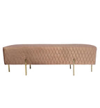 Coco Quilted Ottoman - Vintage Rose-abc