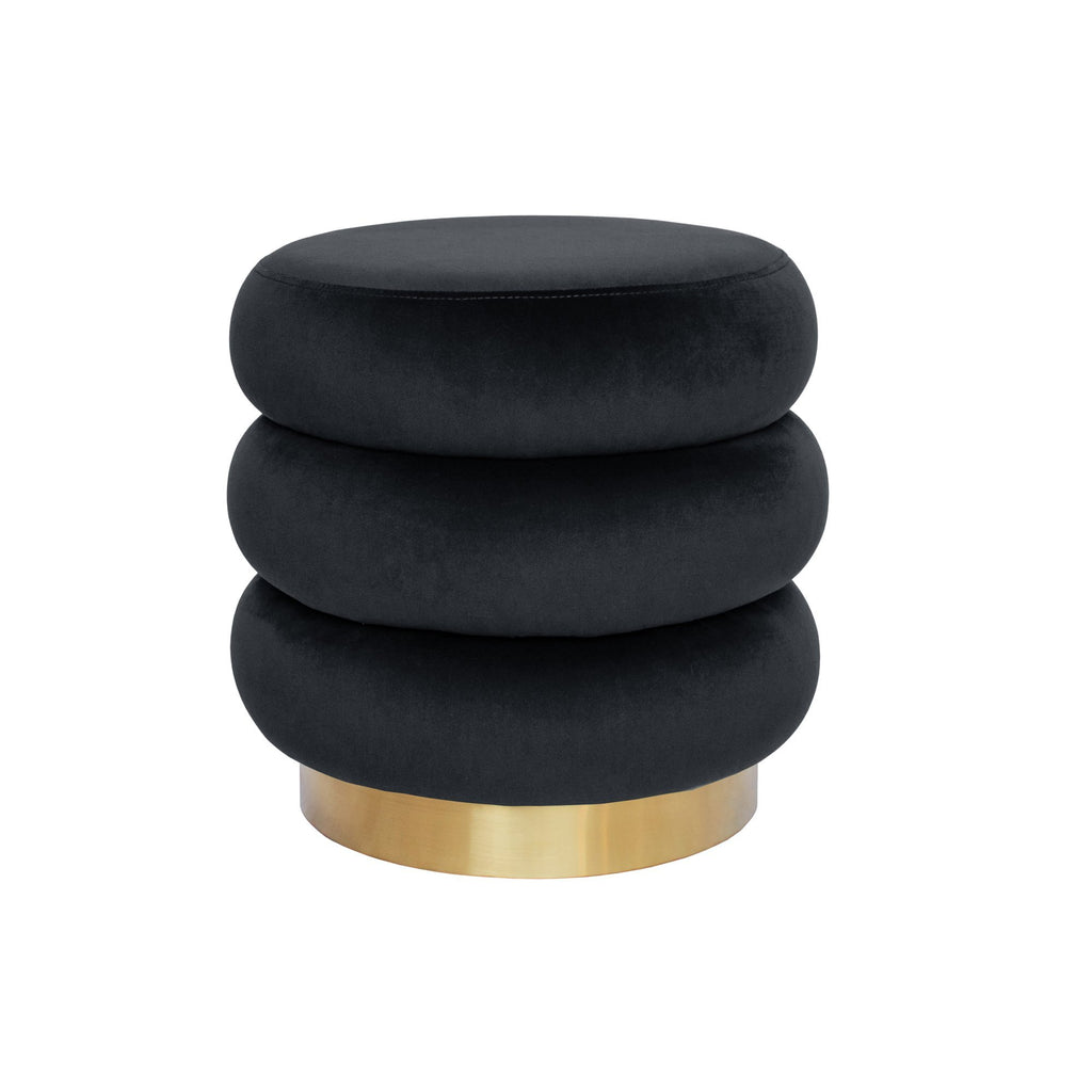 Mimi Ottoman - Black-abc