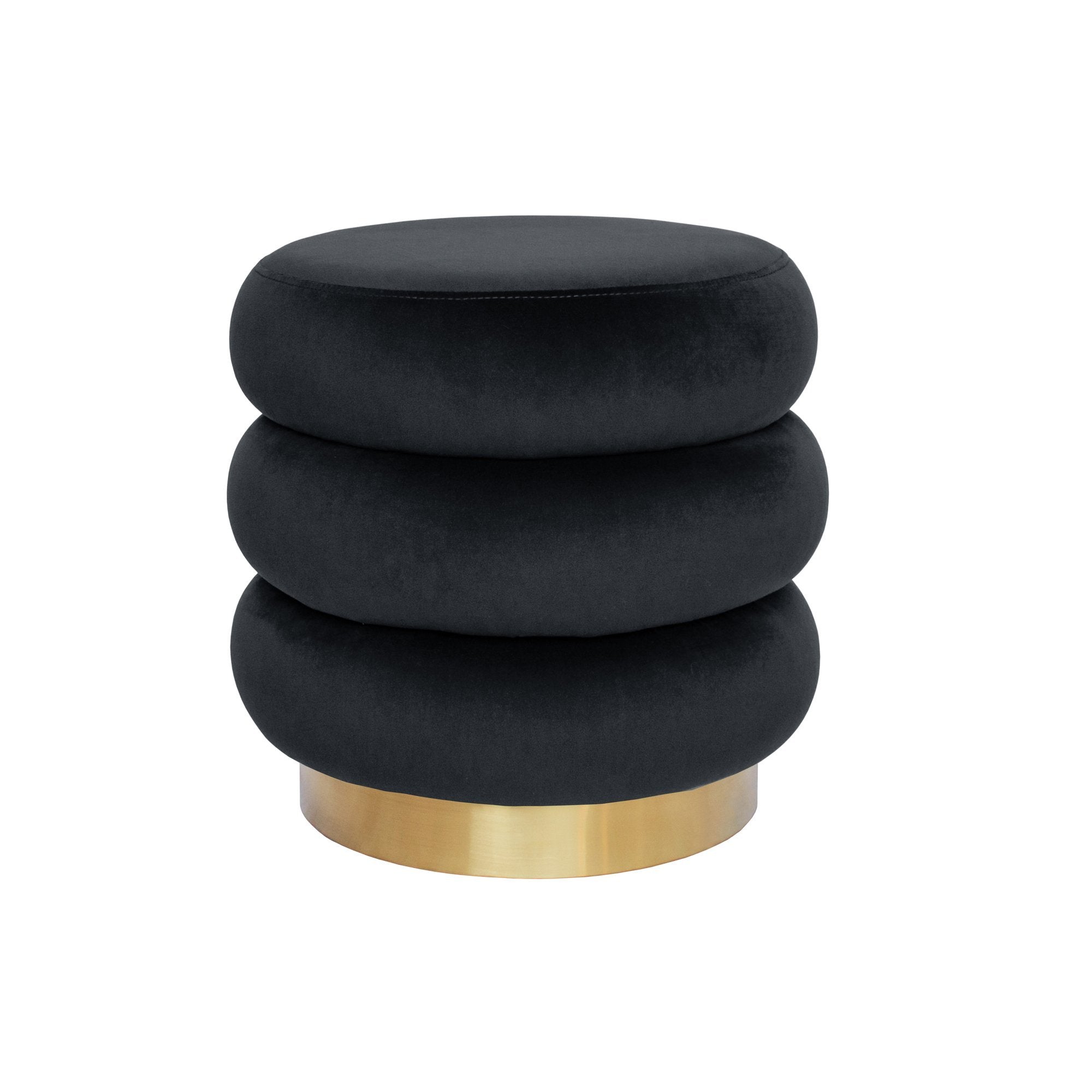 Mimi Ottoman - Black-abc