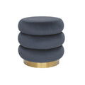 Mimi Ottoman - Charcoal-abc