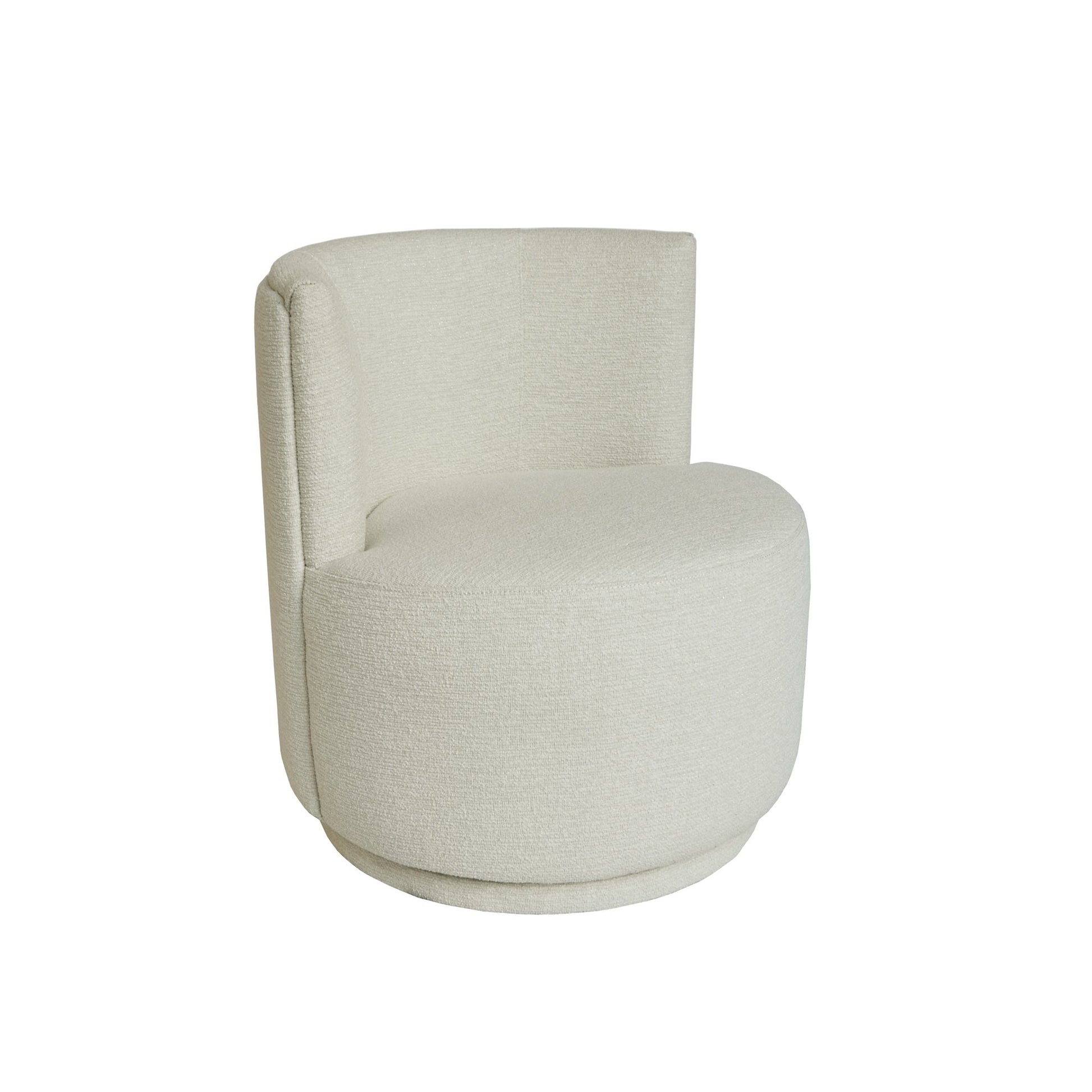 Coco Petit Swivel Chair - Textured Pearl-abc